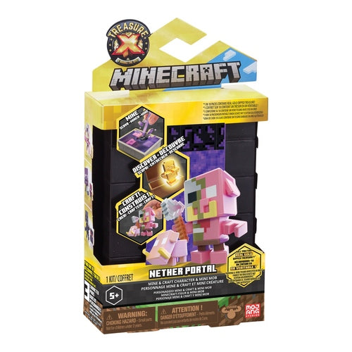 treasure x minecraft nether portal set