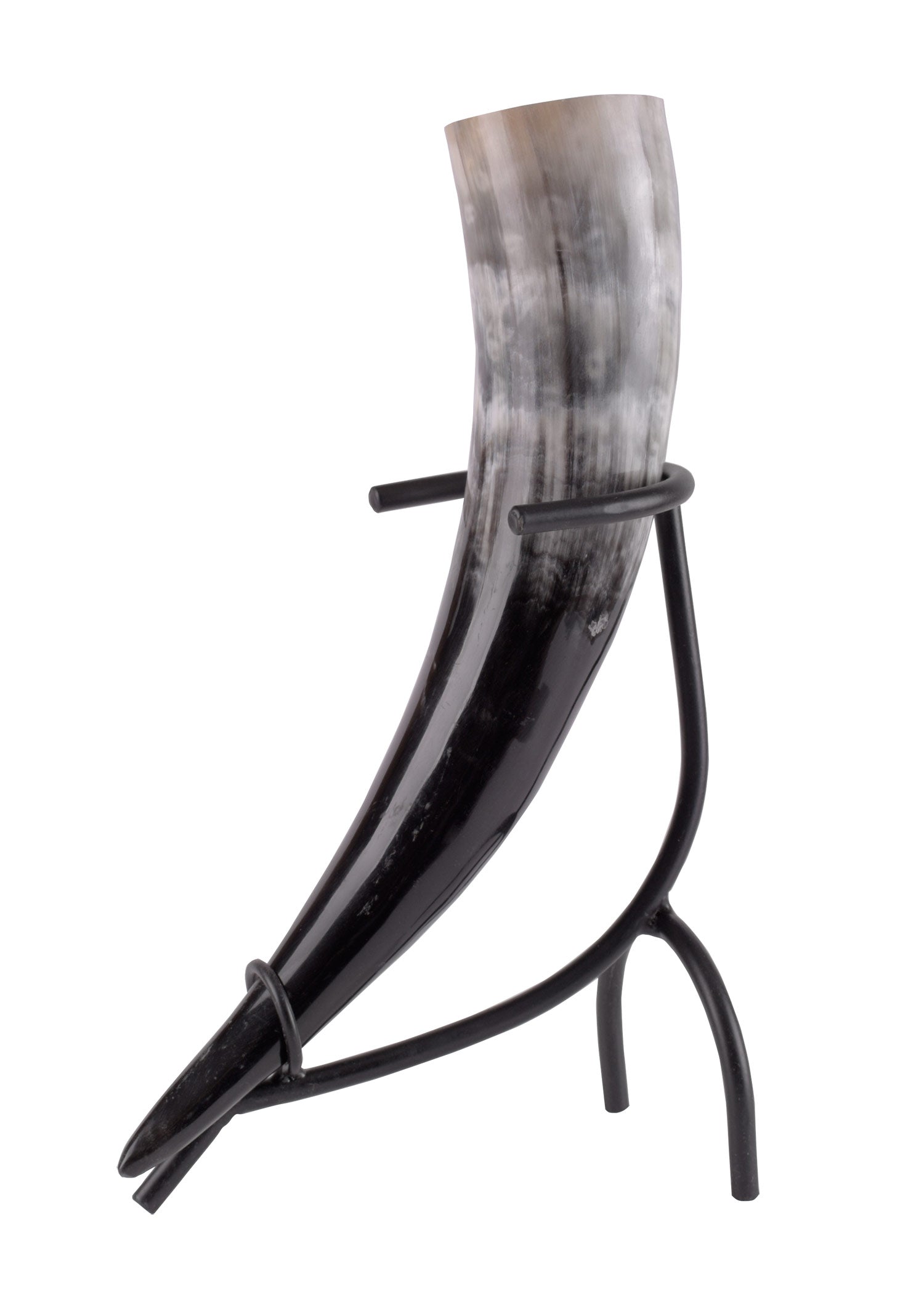 Edler Trinkhornständer Schwarz (groß, 0,5 1L)
