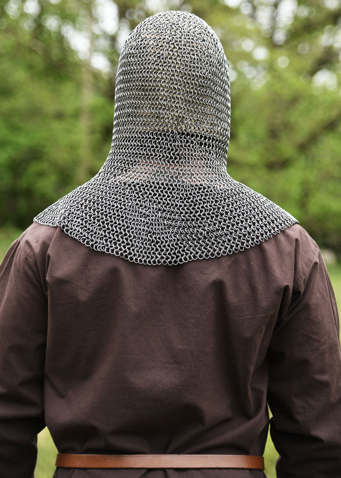 kettenhaube mit quadratischem mundschutz id8mm