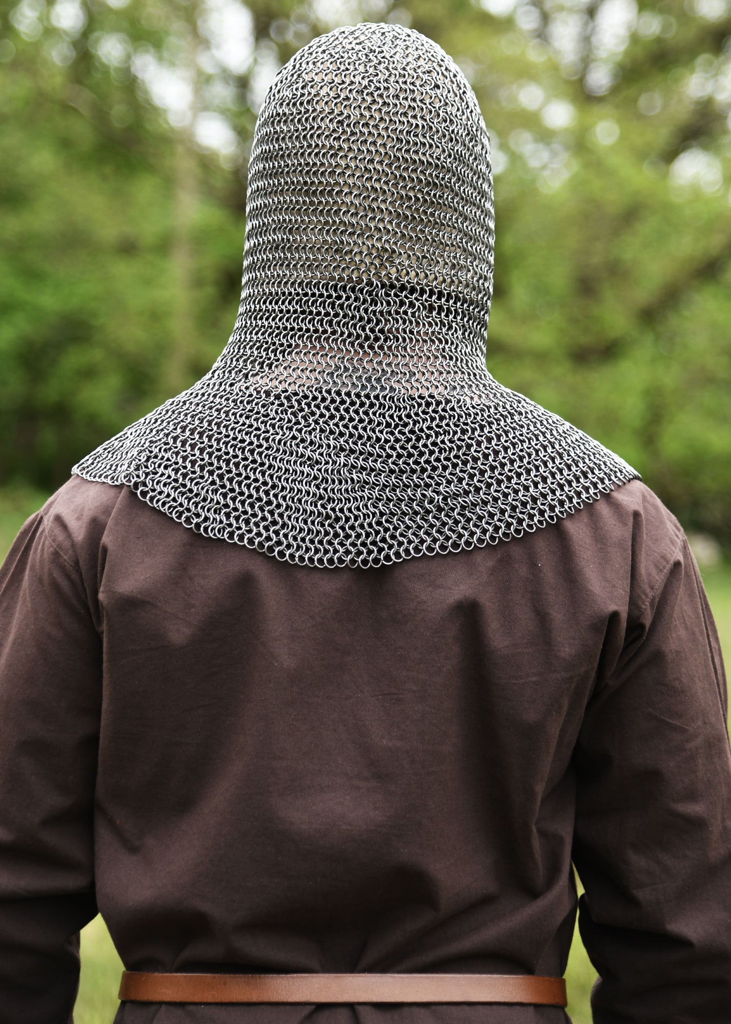 kettenhaube mit quadratischem mundschutz id8mm