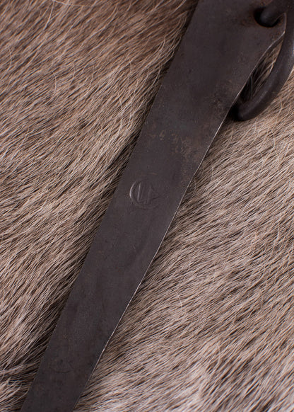 geschmiedeter zelthering mit ring stahl ca 28 cm