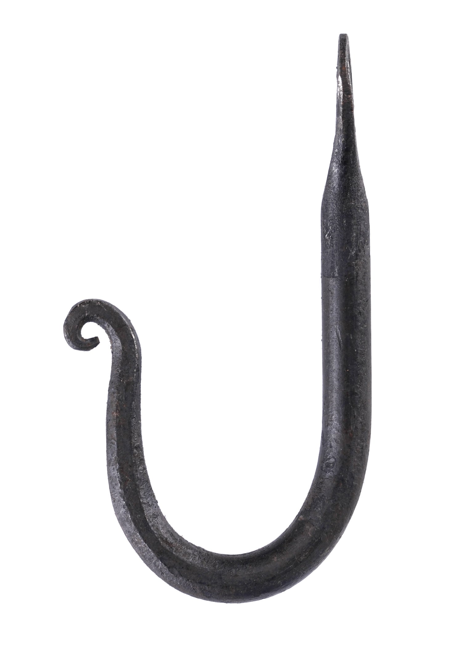 Handgeschmiedeter Wandhaken aus massivem Stahl