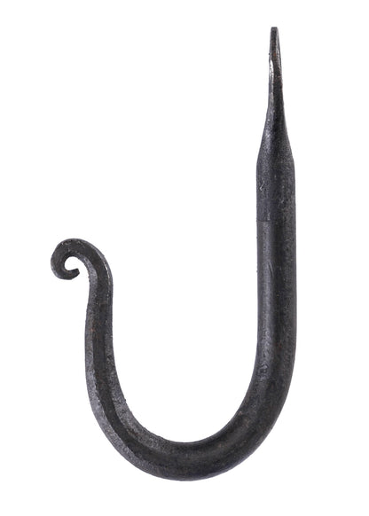 Handgeschmiedeter Wandhaken aus massivem Stahl