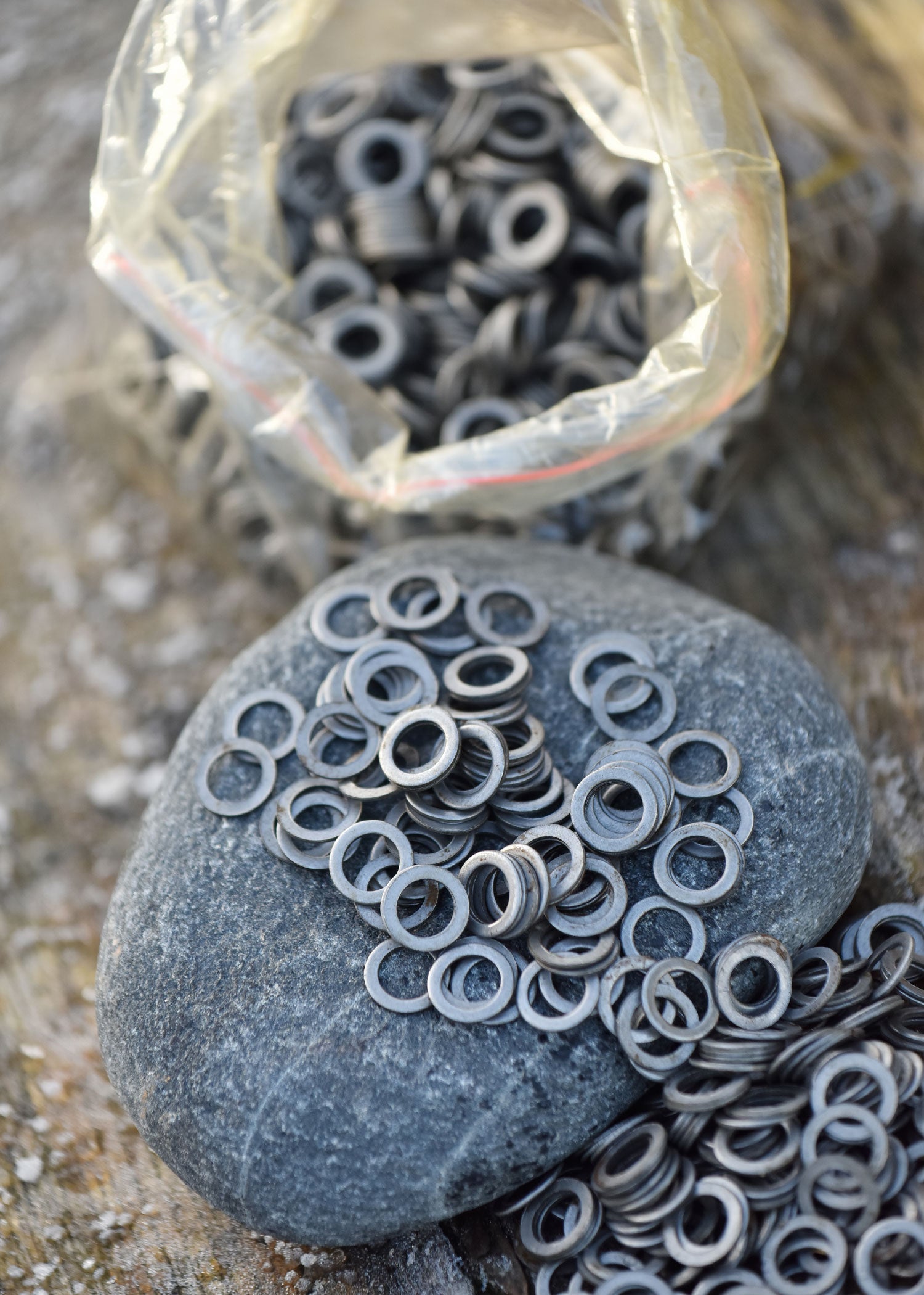 frm fwm 1kg paket lose flache kettenringe gestanzt id8mm