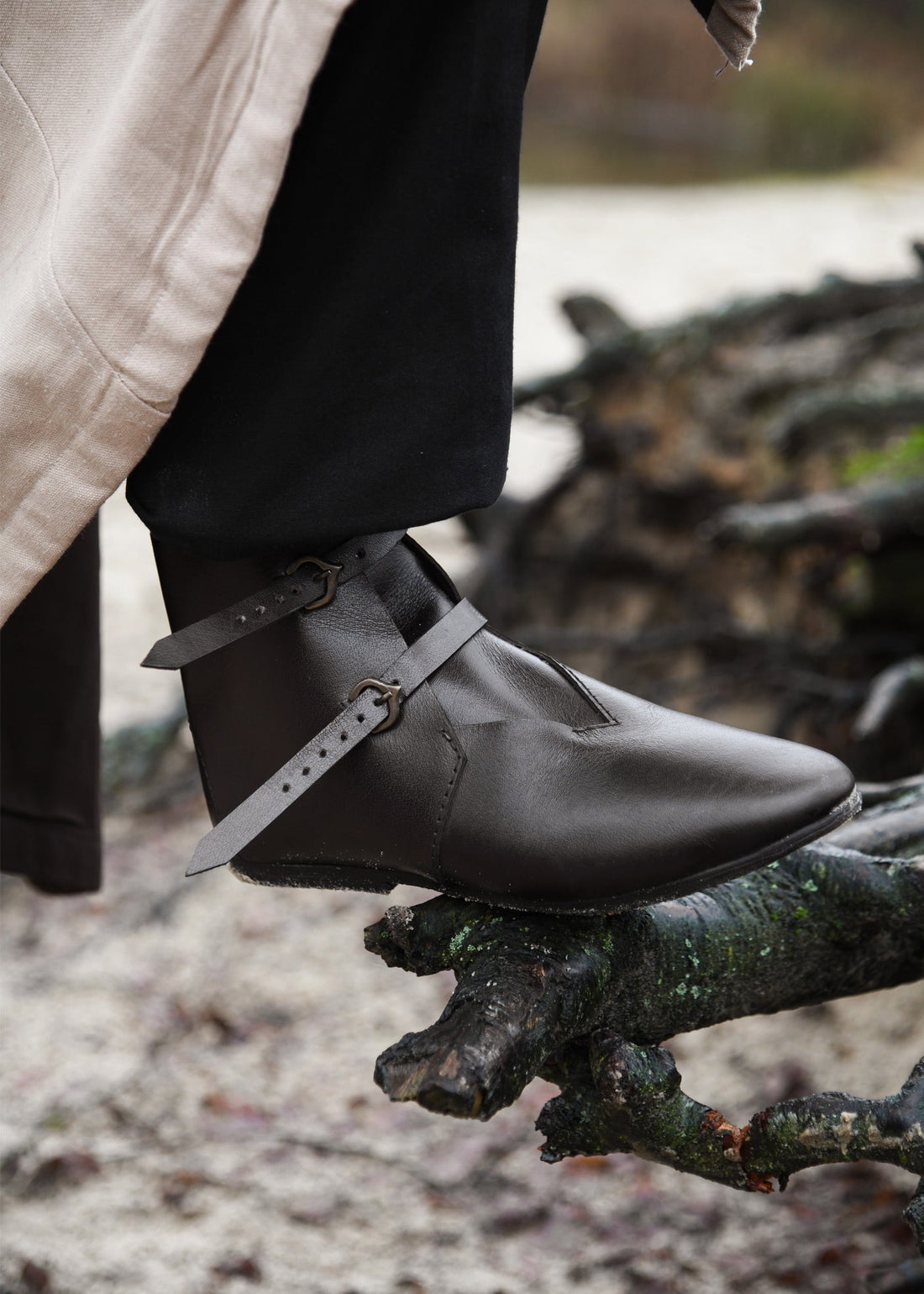 schnallenschuhe dunkelbraun