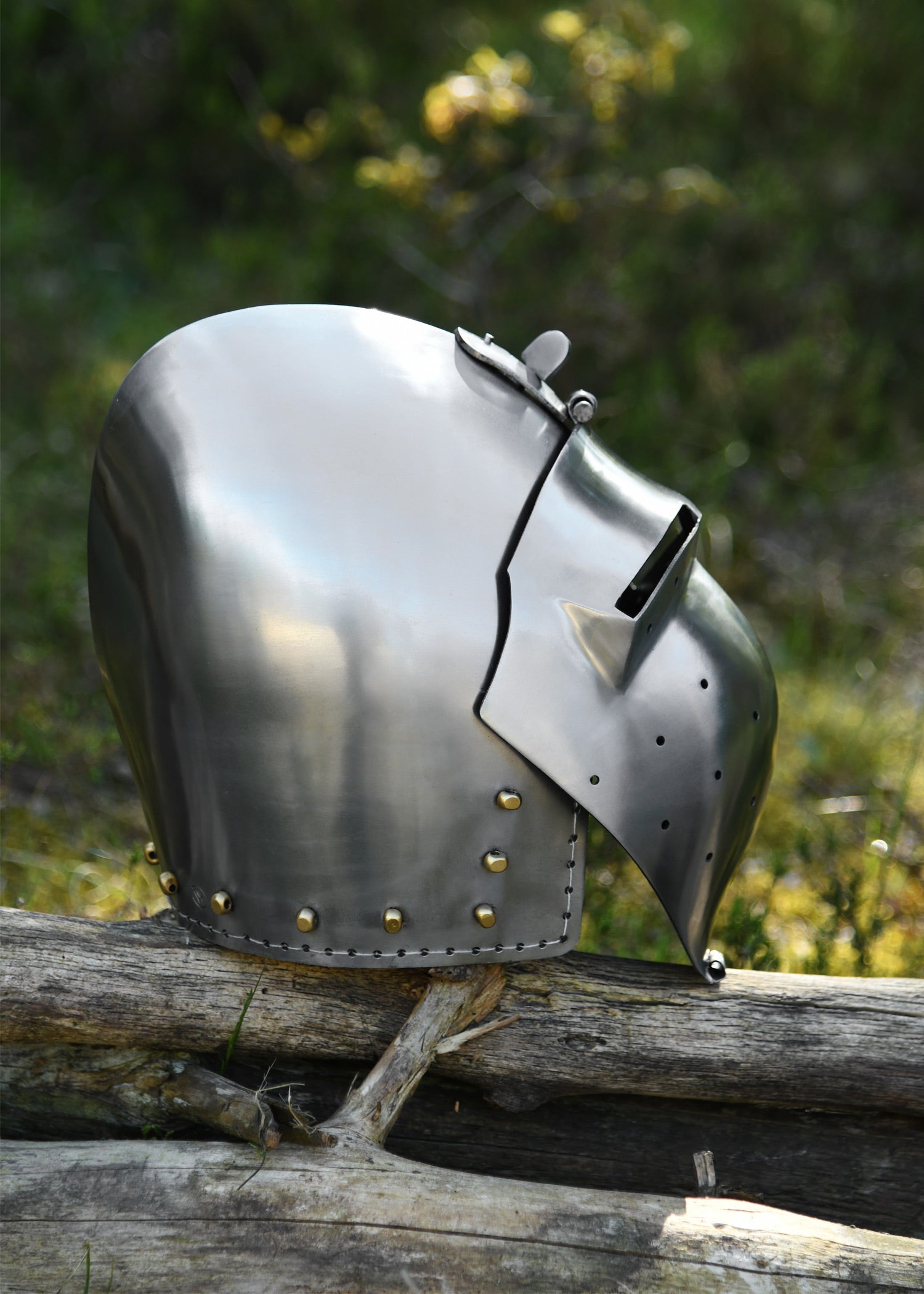 deutsche beckenhaube mit visier schaukampf 2 mm stahl