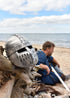 normannischer spangenhelm mit gesichtsplatte 1 6 mm stahl