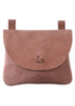 Handvernähte Leder Gürteltasche, rechteckig