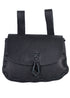 Mittelalter Gürteltasche aus Leder, Schwarz