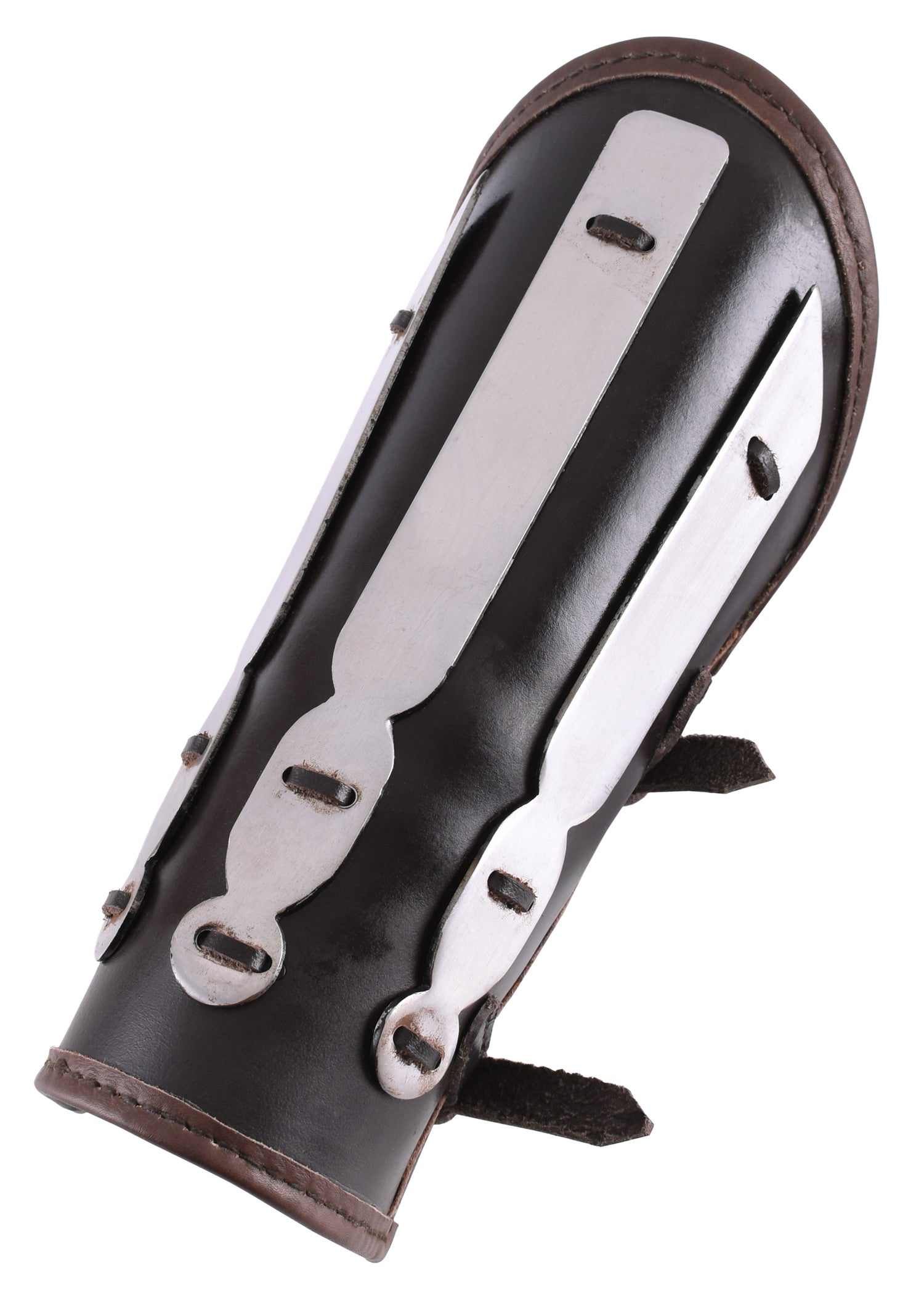 Robuster ULFBERTH Armschutz aus Leder &amp; Stahl