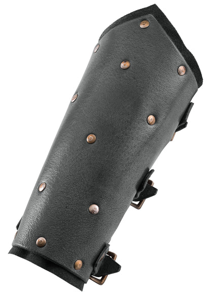 armschuetzer aus leder mit nieten und wildleder paar versch farben