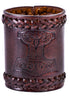 Rustikaler Leder Würfelbecher Thorshammer, braun
