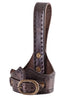 Verstellbarer Leder Hornhalter mit Schnalle