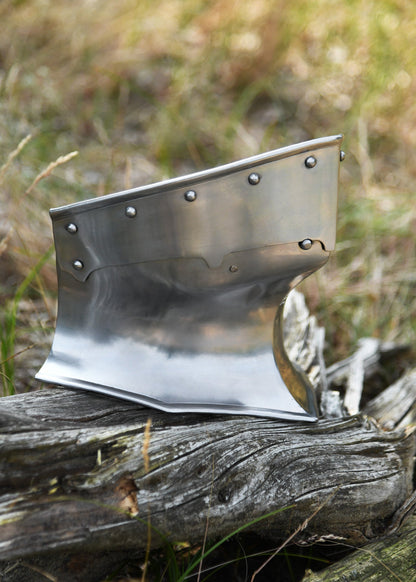 ULFBERTH® Halsberge aus 1,6 mm Stahl mit Klappfunktion