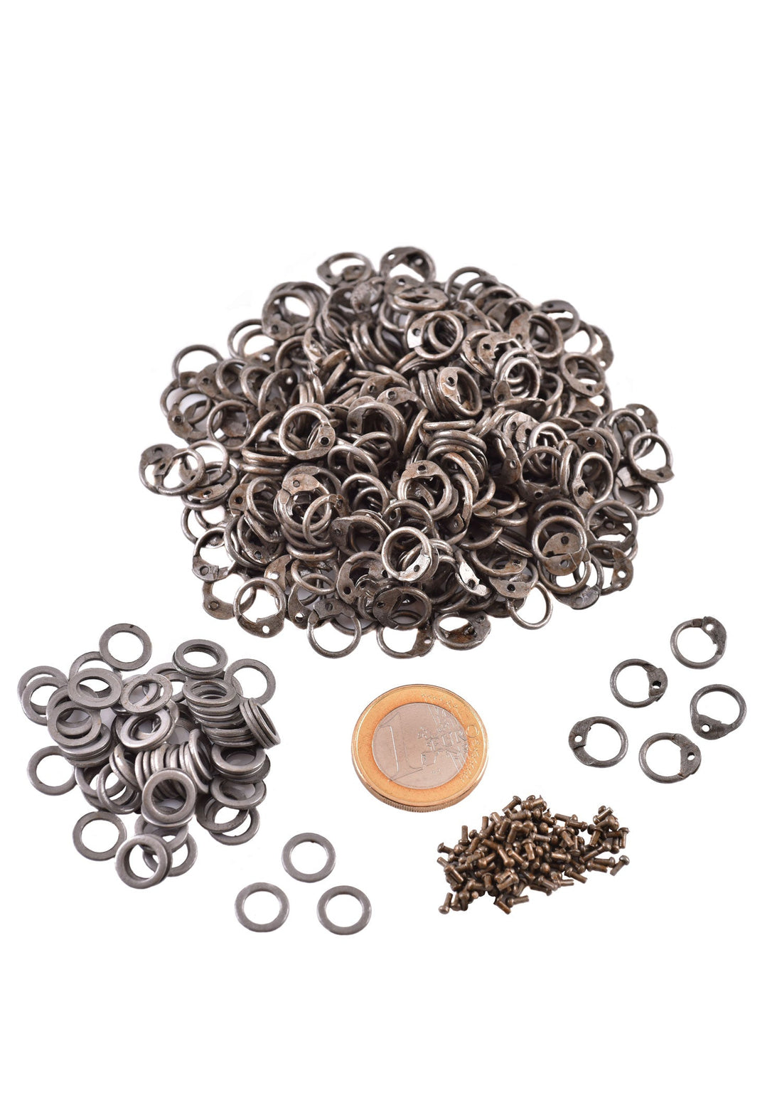 1kg Lose Kettenringe &amp; Nieten ID6mm