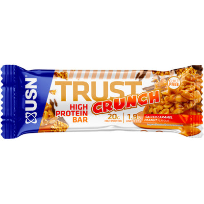 Usn Trust Crunch Bar Einzeln Salted Caramel Peanut