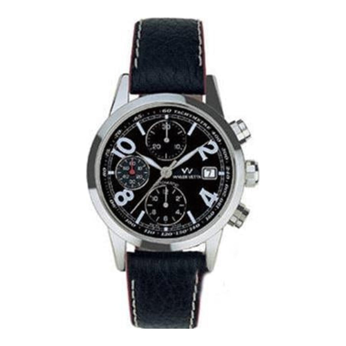 Vetta Chronograph Watch in Black &amp; Silver