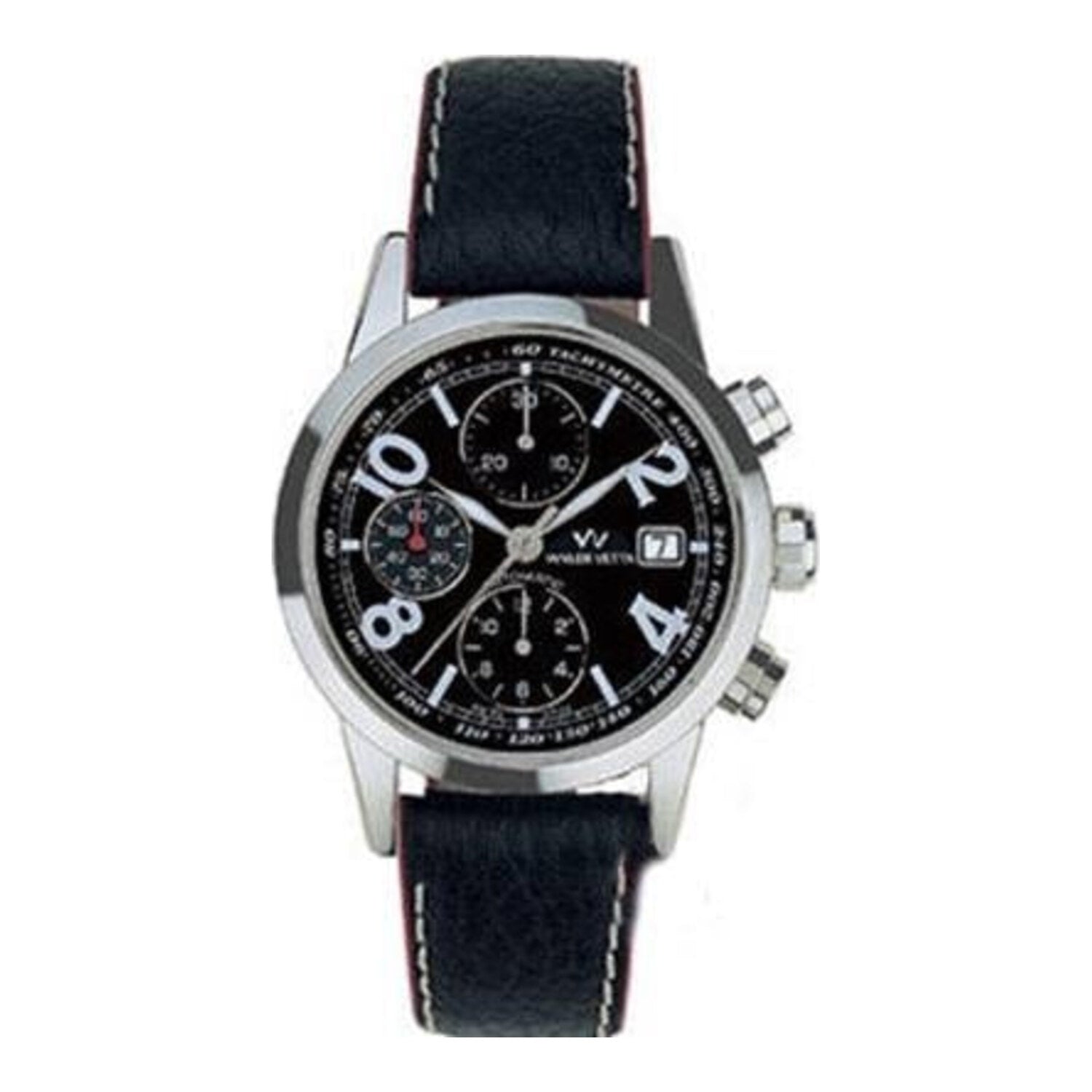 Montre chronographe Vetta noire et argentée