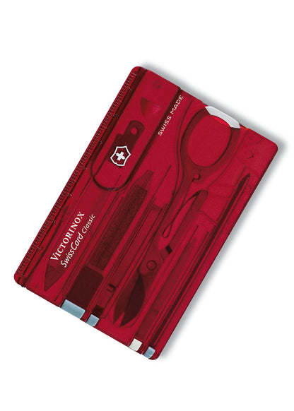 Victorinox SwissCard Classic: 10 in 1 Multitool in Rot