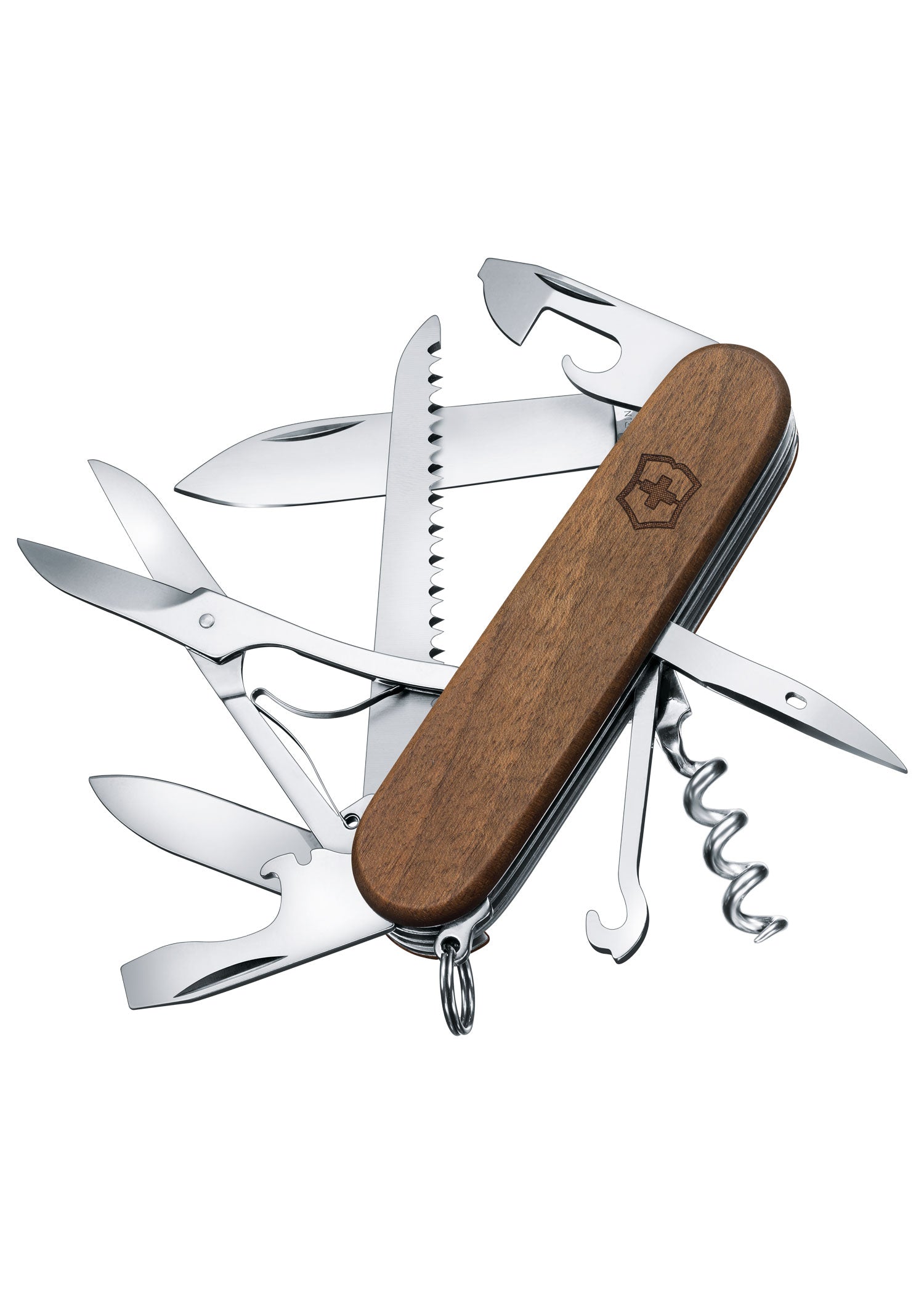 Victorinox Huntsman Wood: Edles 13 Funktionen Taschenmesser