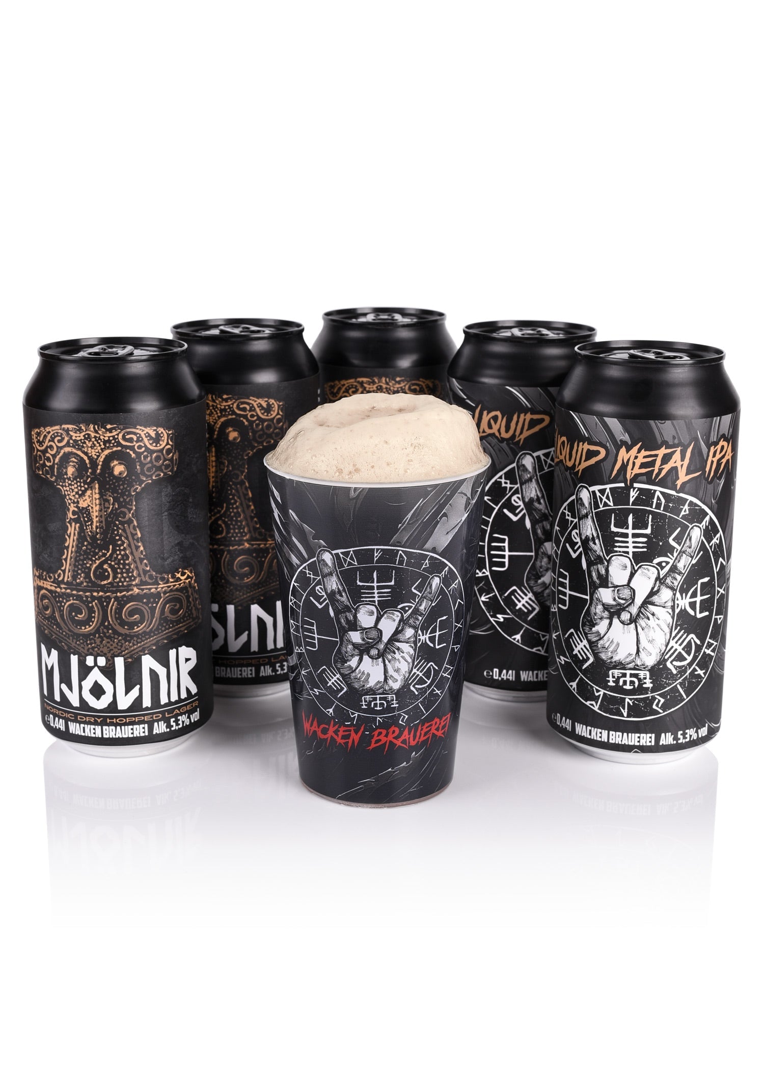 Wacken Brauerei Festival Pack: 5 Biere &amp; Kultbecher
