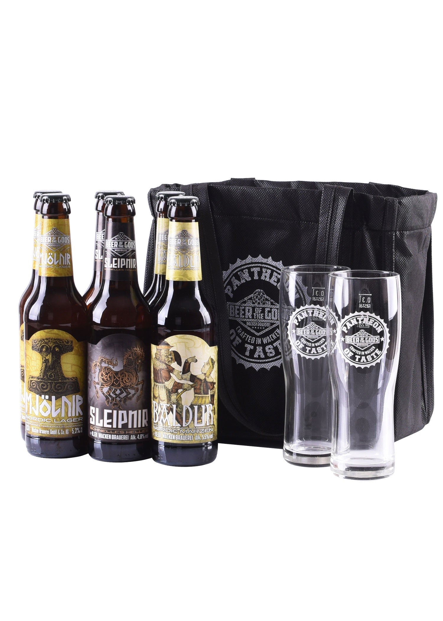 Wackener Bier Picknick Set mit Kühltasche &amp; Gläsern