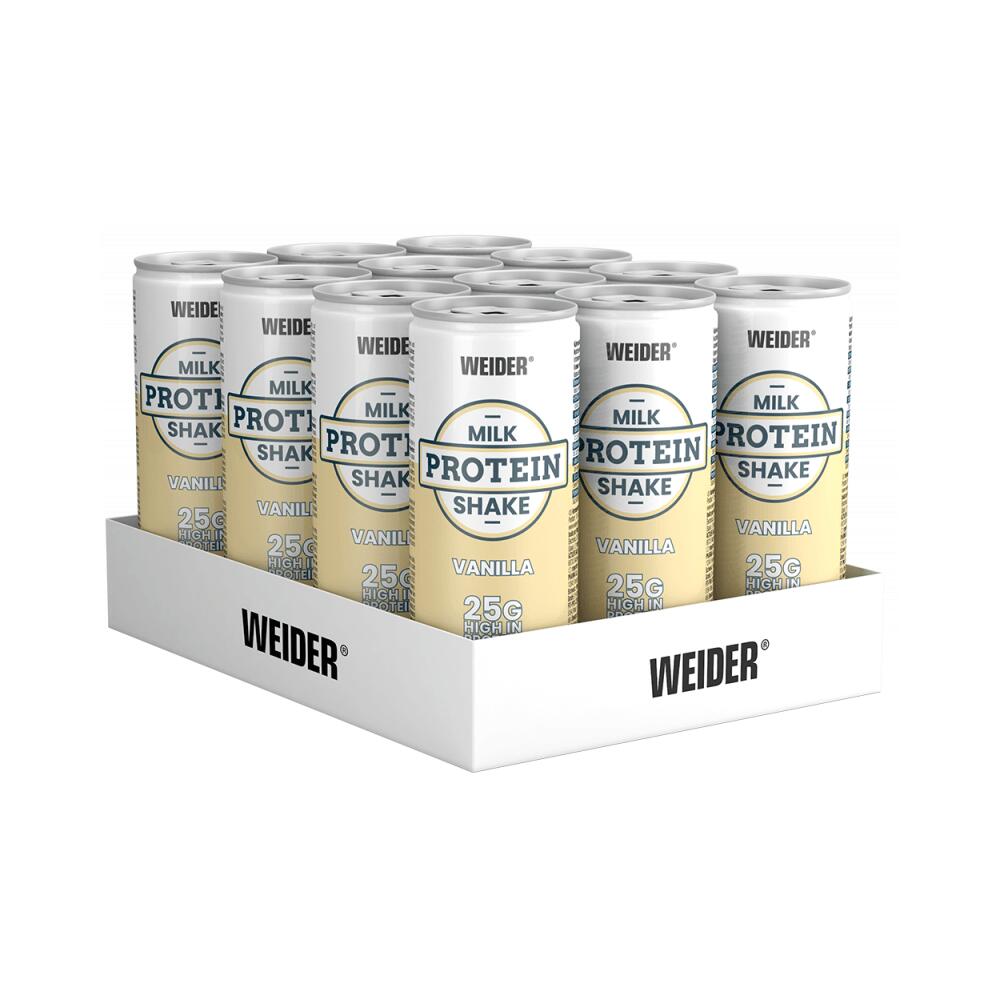 weider protein milk shake 12x250ml vanille