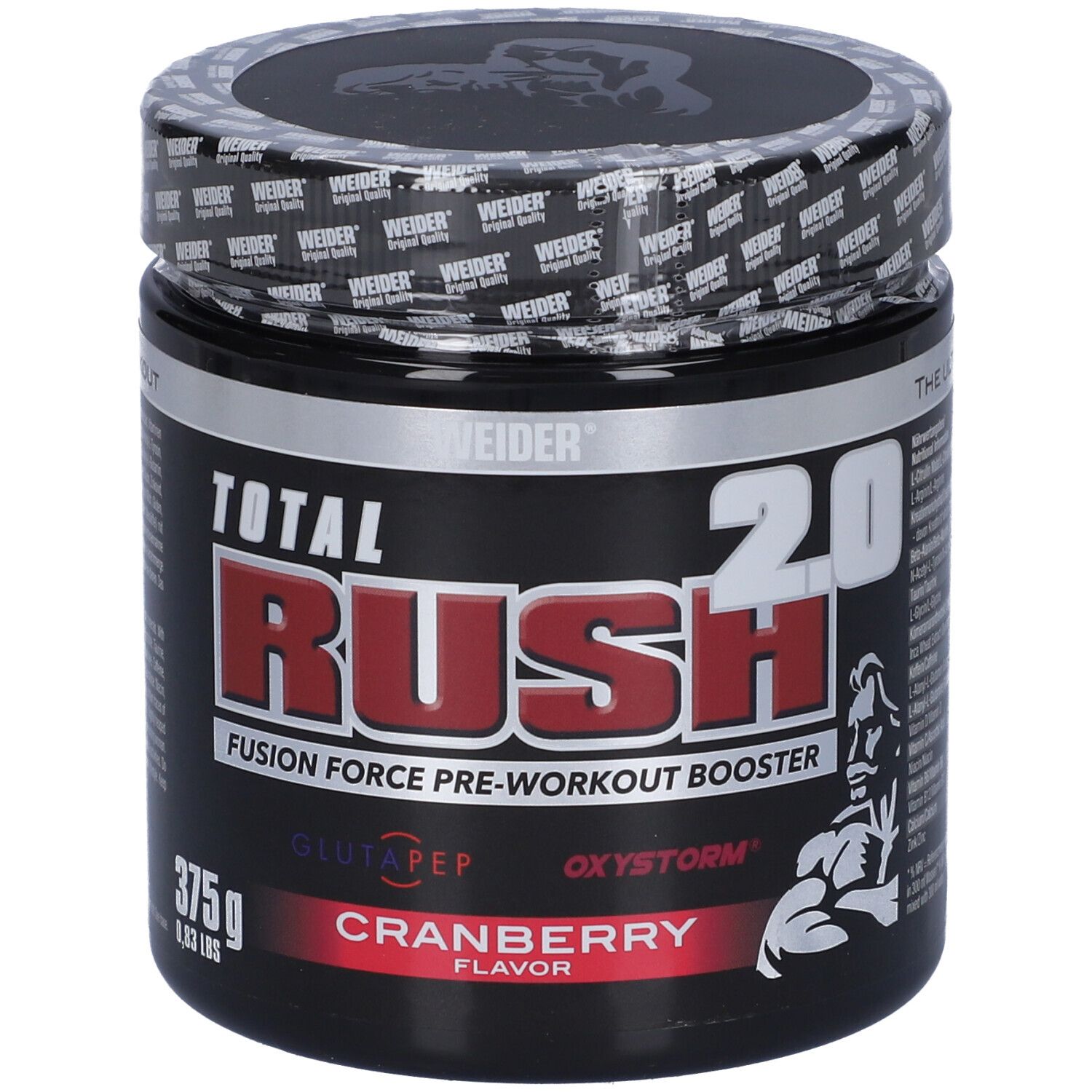 weider total rush 20 booster 375g preiselbeere