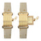 Segreto R – Roségold-IP-Edelstahlgehäuse mit Lederarmband