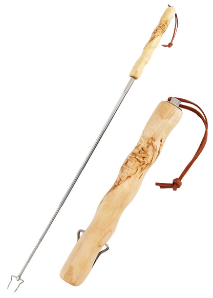 Wood Jewel Teleskop Grillspieß 80 cm aus Maserbirke