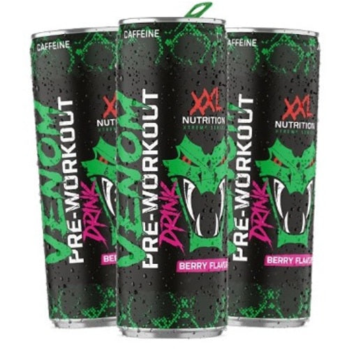 Xxl Nutrition Venom Pre Workout Drink Sour Berry 24X250Ml