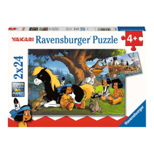 yakari und seine freunde puzzle 2 x 24 teile