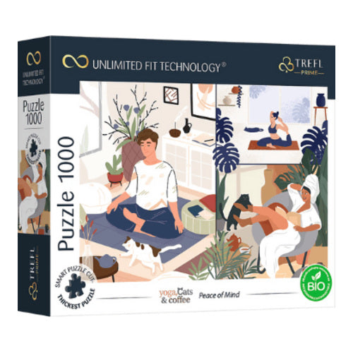 yoga cats coffee peace of mind adobe stockl uft puzzle 1000 teile