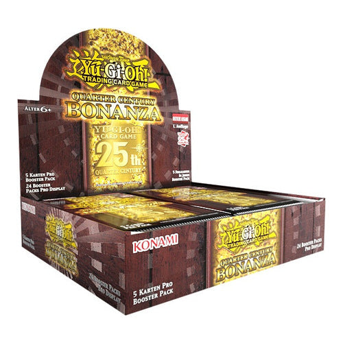 yugioh quarter century bonanza booster display de