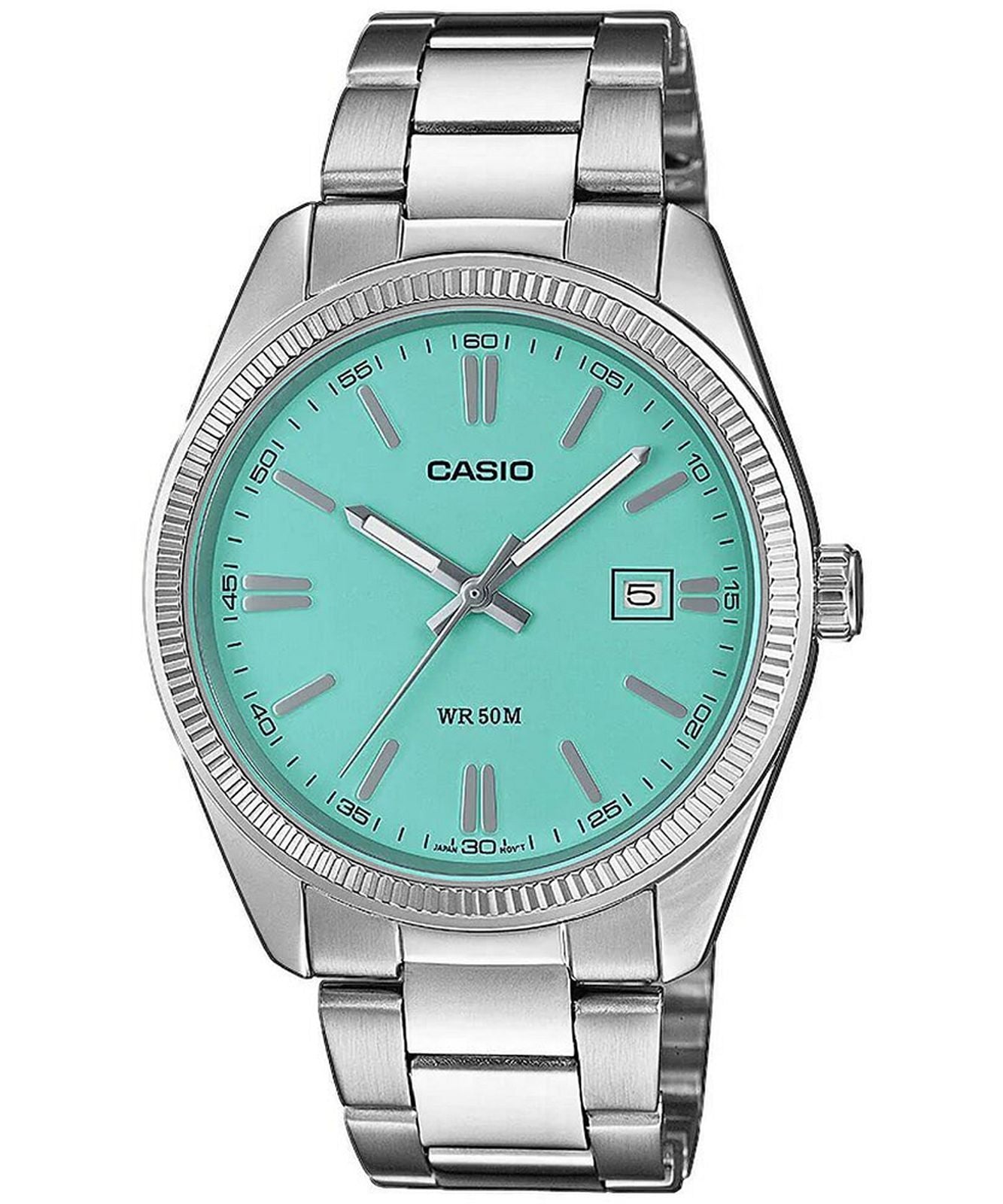 Casio Enticer Ladies Black Dial Steel Watch